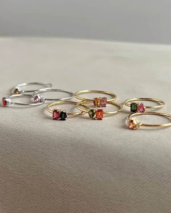 Exquisite handgefertigte Edelsteinringe 