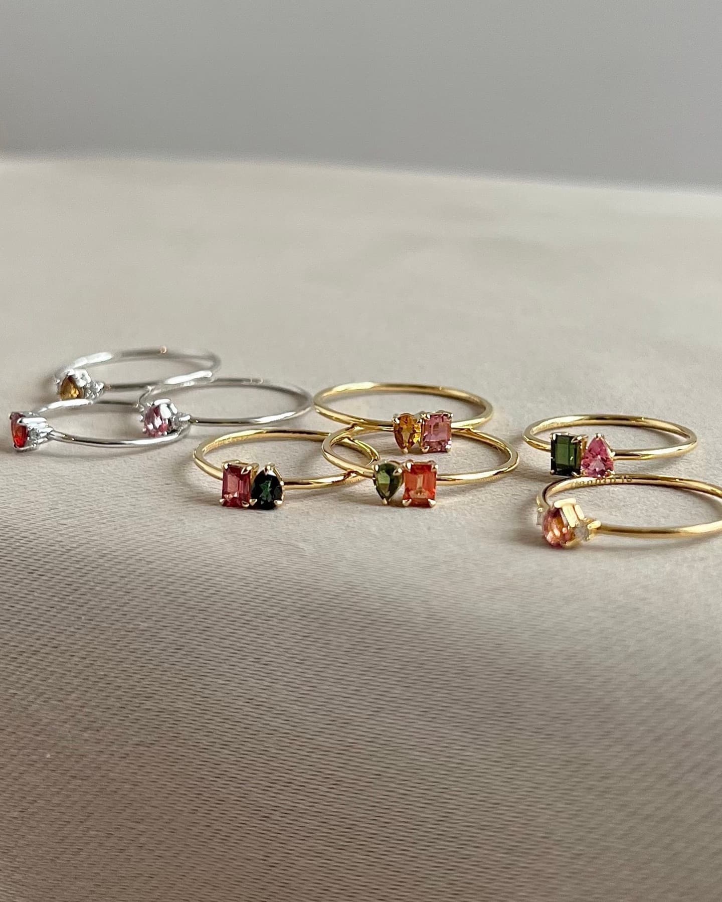 Exquisite handgefertigte Edelsteinringe